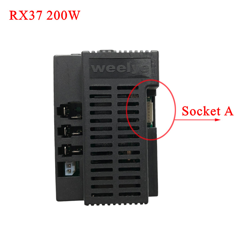 RX37 Kinderen Elektrische Auto Bluetooth Afstandsbediening, high-Power Speelgoed Elektrische Auto 2.4G Controller Met Gladde Start Functie: 12V RX37 A
