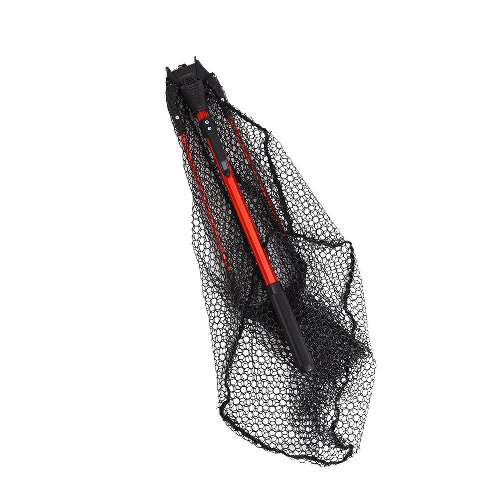 Lixada Fly Fishing Triangle Brail Landing Net Portable Foldable Lightweight Net Nylon Fishing Net Aluminum Alloy Frame