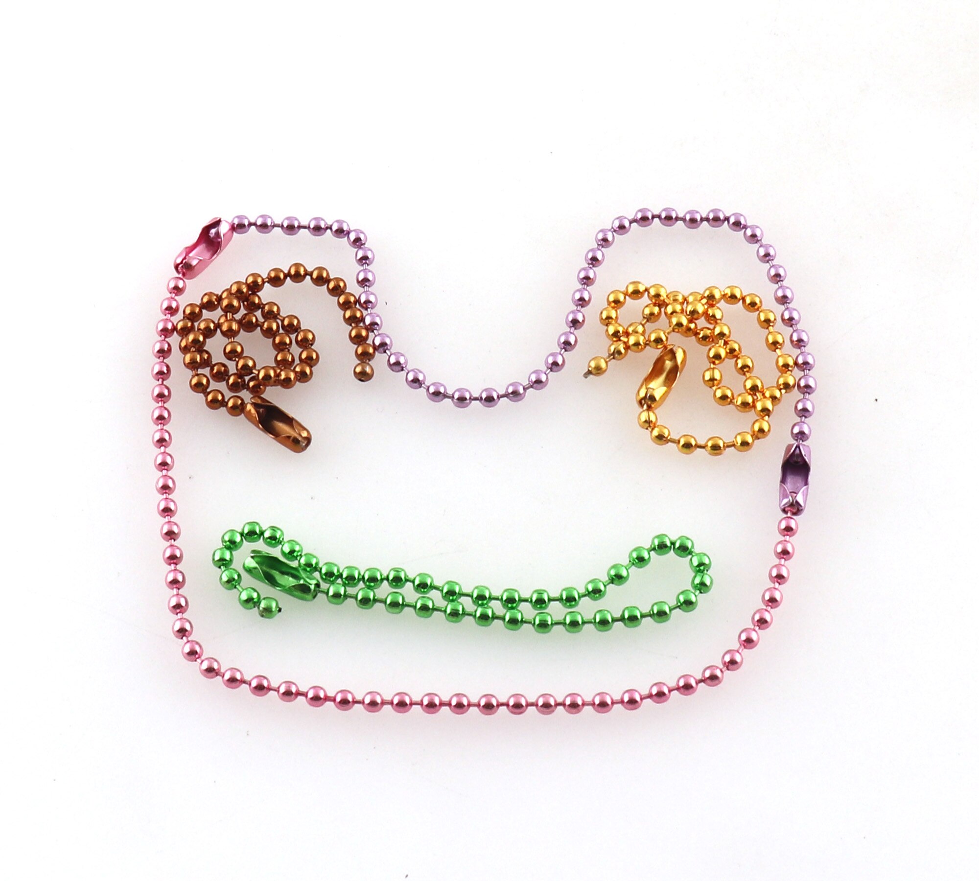 10Pcs Ball Chain With Connector Clasp 2mm Ball Chains Bracelet Chain Choices of Ball Chain Bulk Chain Jewelry Finding