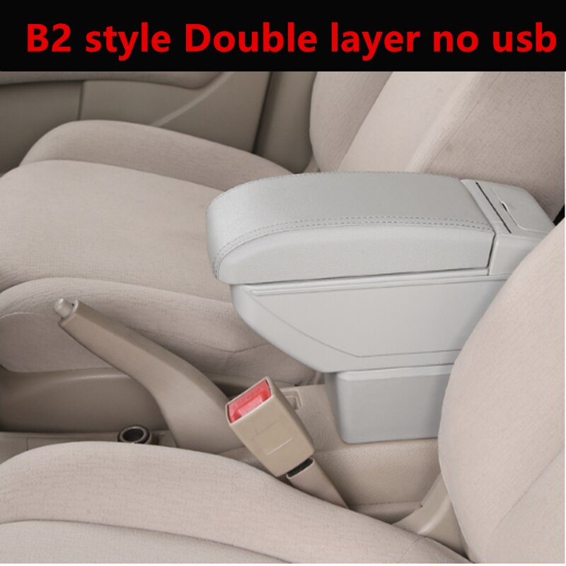 Dla Kia Rio 4 podłokietnik ze schowkiem Kia Rio 4 x-linia 2017 2018 2019 2020 podłokietnik samochdoowy podłokietnik ze schowkiem akcesoria robić pudełek wnętrze schowek części robić modernizacji: B2 styl szary