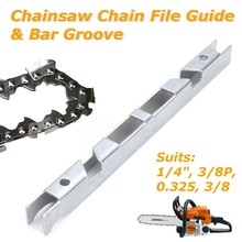 Depth Gauge File Guide & Bar Groove For 1/4" 3/8" P 0.325" Chain Saw Chainsaw Chainsaw Chain File Guide & Bar Groove
