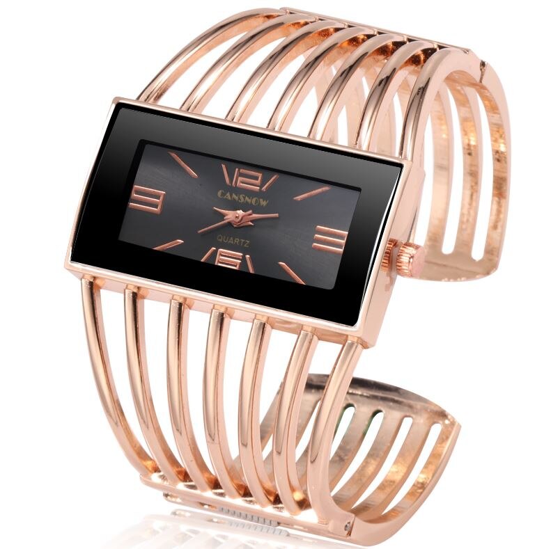 Rose gull dame armbånd klokke unike dame klokker hel stål armbåndsur dame klokker klokke bayan kol saati: Rose gull 1