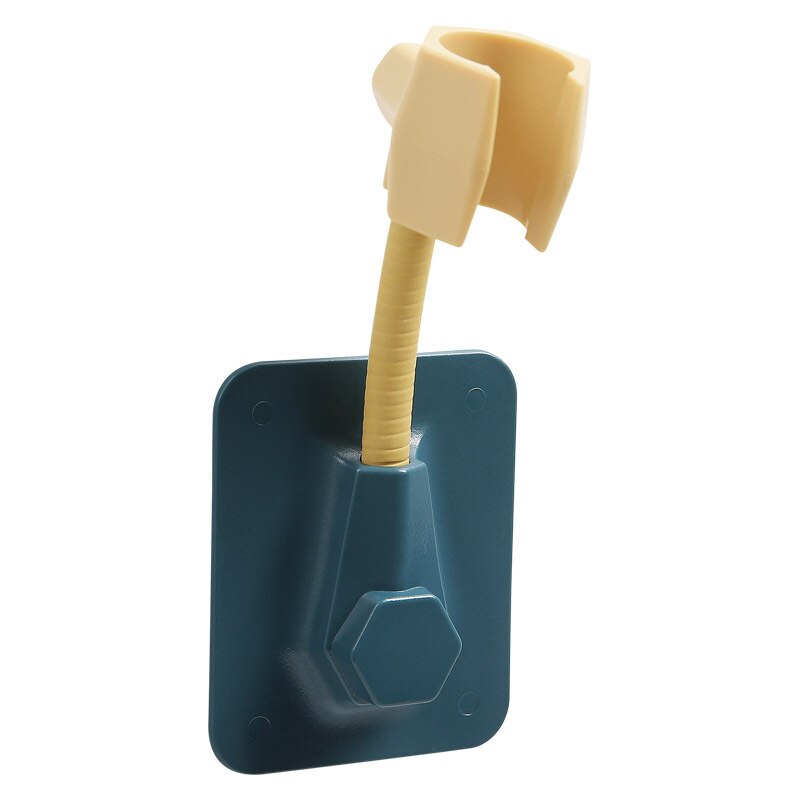 Shower Bracket Universal Adjustable Shower Powerful Racks Shower Nozzle Base Home Punch-free Rack Shower Base Bathroom Tool: Yellow