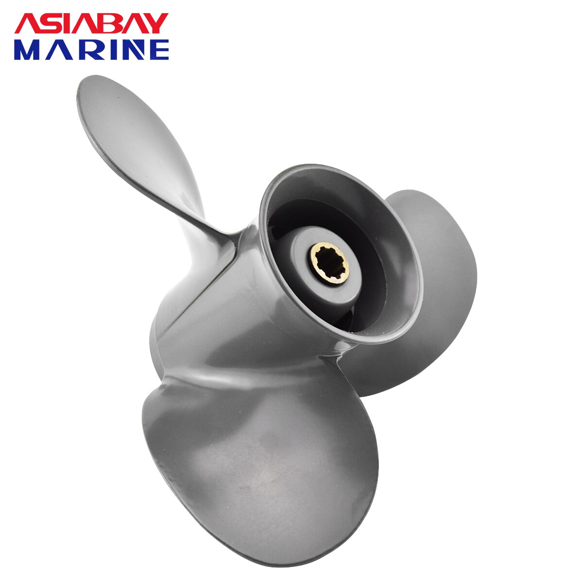 För honda 8hp 9.9hp 10hp 15hp 20hp utombordare propeller 9 1/4* 10 1/2 motor aluminiumlegering 3 blad 8 spline marinmotordel
