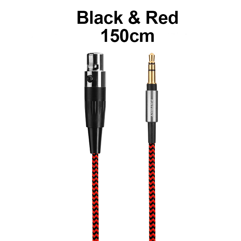 Para Beyerdynamic AKG Q701 K702 K271S K701 K272 K371 K275 K267 DT1770Pro DT7990Pro H118 H128 MINIXLR Cable trenzado de nailon: Azul