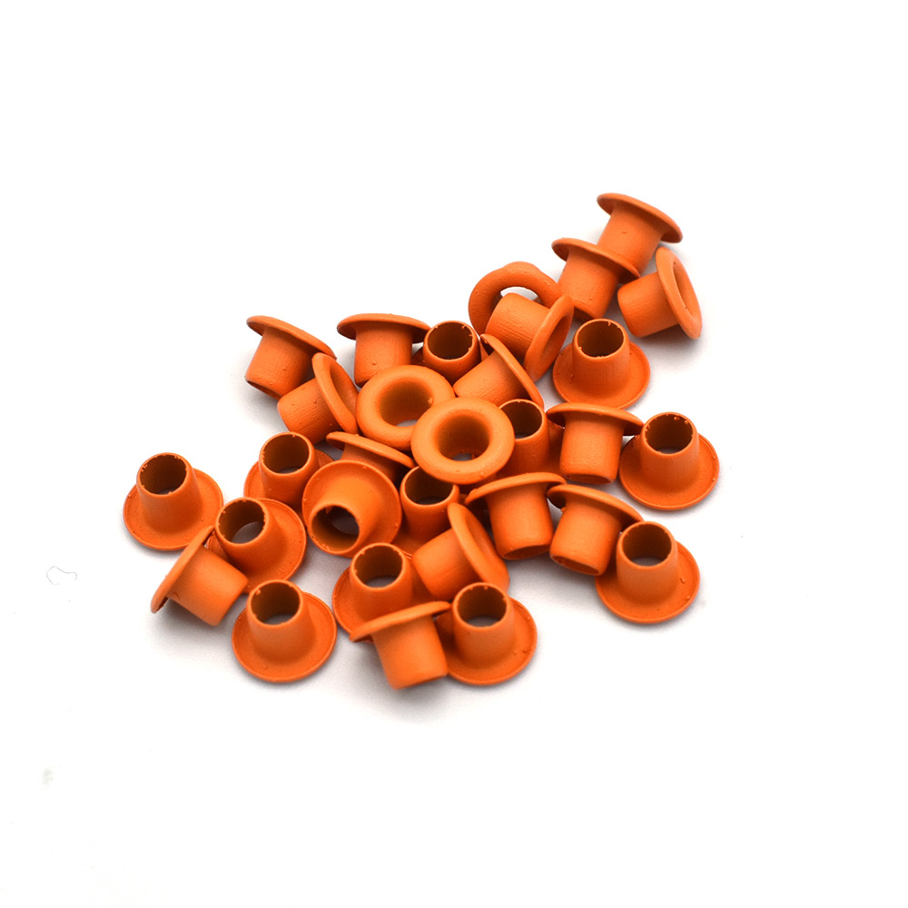 3mm Tiny Eyelet in 7 color Brass Eyelets Grommets Metal eyelet For DIY Clothing Scrapbooking Craft Projects 100pcs: Orange