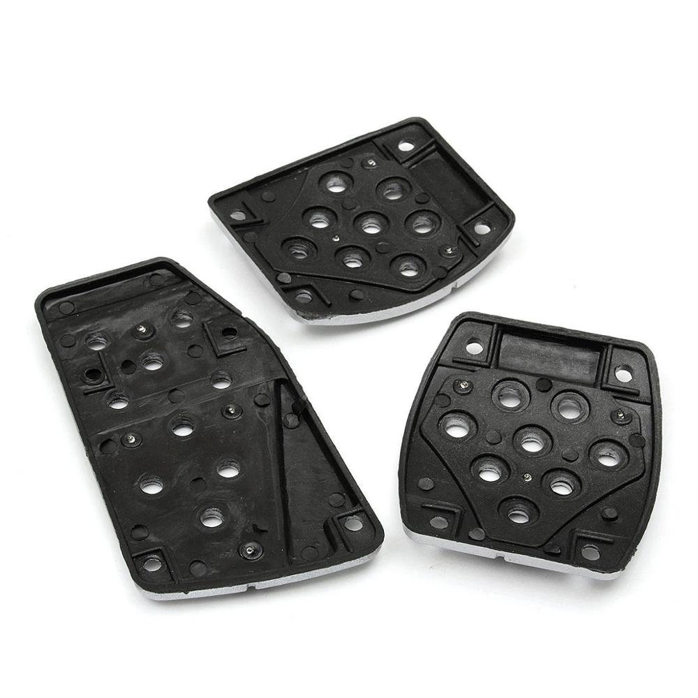Universal bil halkfri manuell växellåda gas koppling broms fot pedal pad lock #c