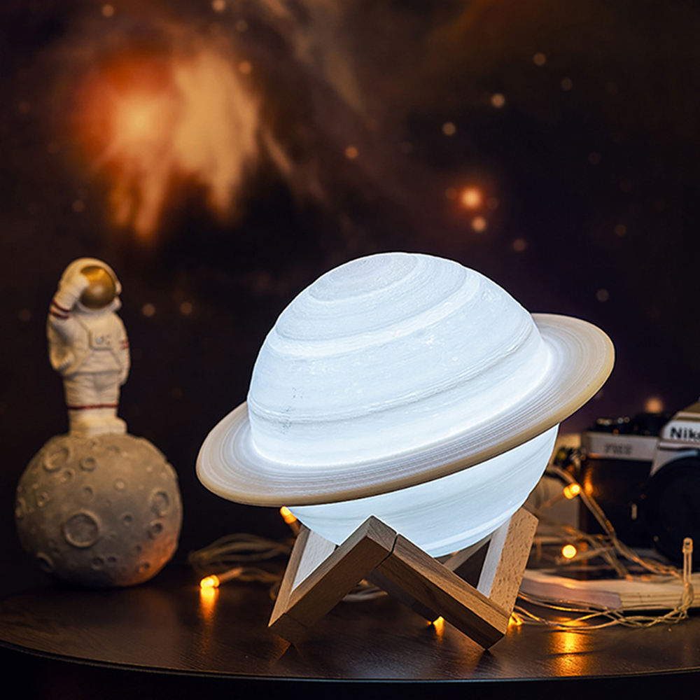 Coquimbo 3D Afdrukken Saturn Lamp Woondecoratie Slaapkamer Led Night Light Met Afstandsbediening Voor Kinderen Night Lamp