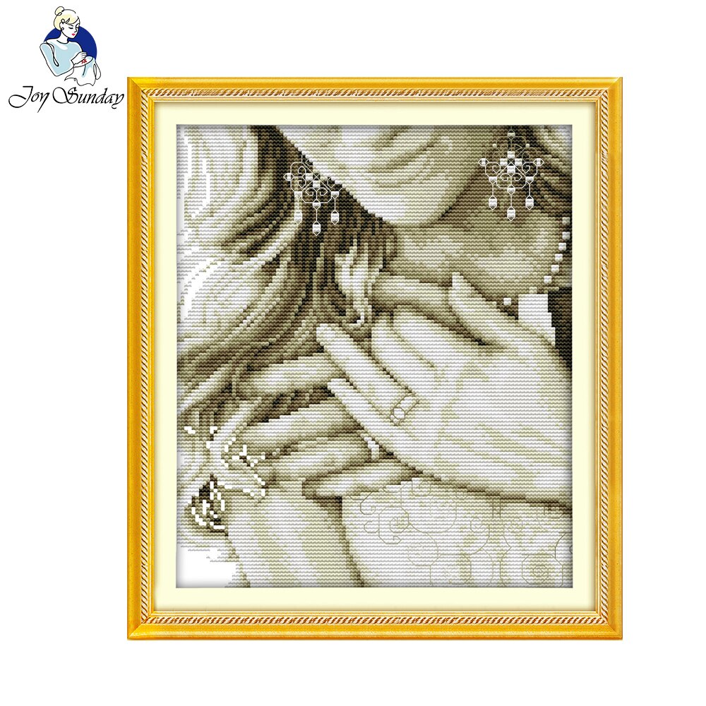 Joy Sunday Wedding ring Chinese Cross Stitch for Embroidery Needlework Sets Cross Stitch Pattern home decoration