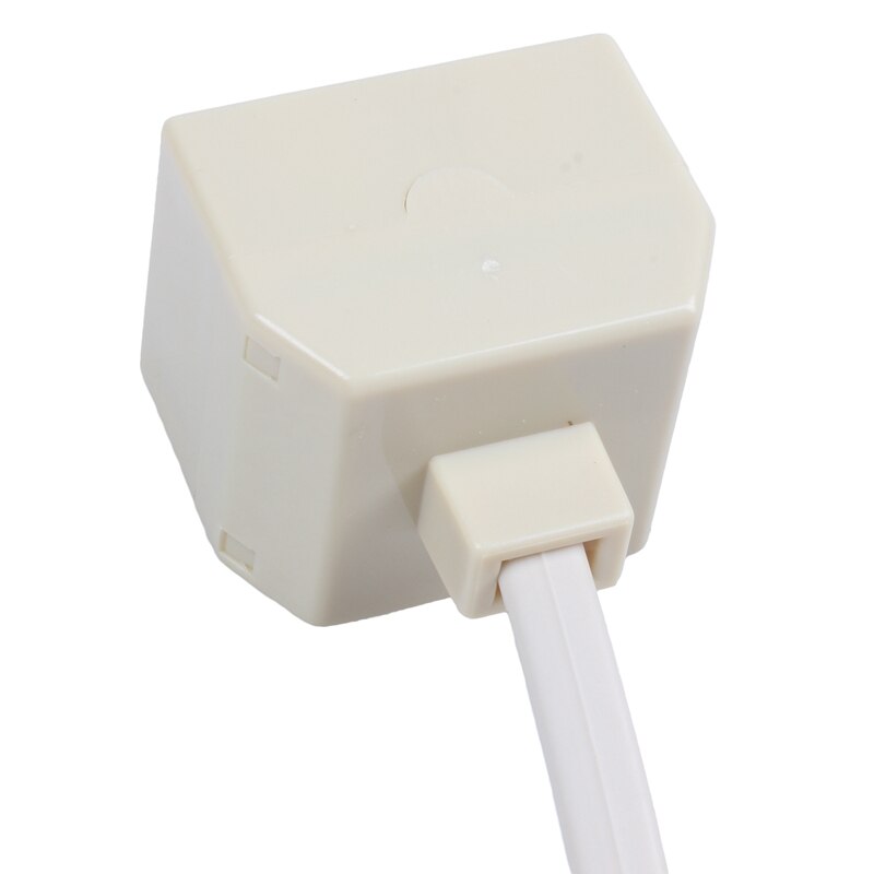 Telefoon RJ11 Mannelijke Lijn Om Dubbele RJ11 Vrouwelijke Jack Filter Splitter Adapter