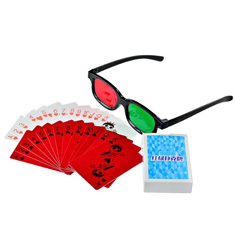Lunettes correctrices rouge vert Poker | Formation de réadaptation pour enfants, couleur de la cécité de Poker, anisometropic amblyopia str, strabismic: Default Title