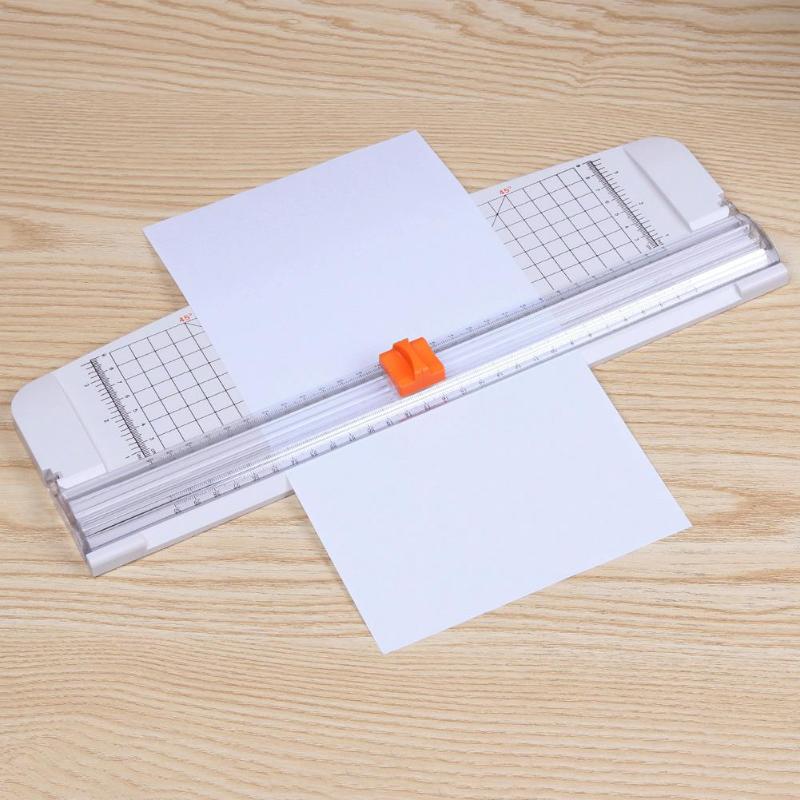 Bærbar  a4 papir trimmer præcision papirskærer plast skæremaskine kontor etiketter foto skæremåtte maskine diy håndværk