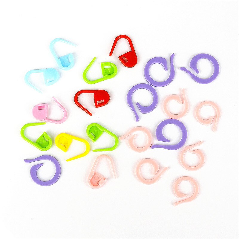 1 set ABS Plastic Knit Stitch Breinaalden Haaknaald Plastic Markers Naald Clip Craft Haakt Breien Locking Stitch