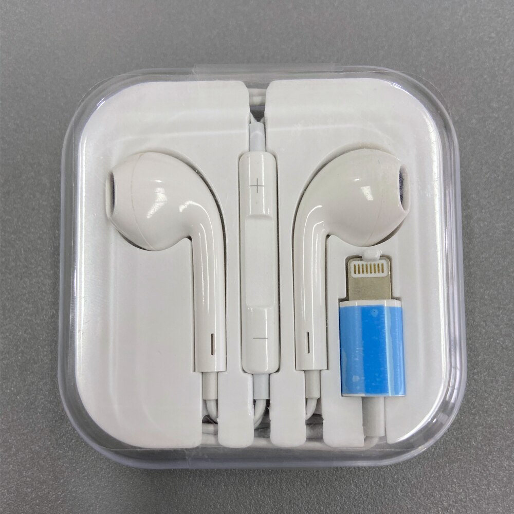 Lighting Earphone with microphone Wired Stereo Earphones for Apple iPhone 8 7 Plus X XS MAX XR iPod Wired Earphone Lightning: A2 advanced