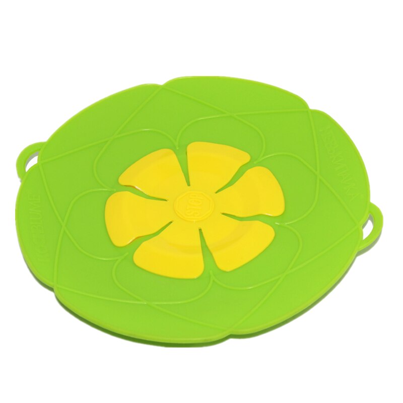 26CM Silikon Anti Überlauf Abdeckung Topf Deckel Hohe Temperatur Küche Spielereien Für Kochen Topf Abdeckung verschütten nachweisen Zubehör Werkzeuge: Grün