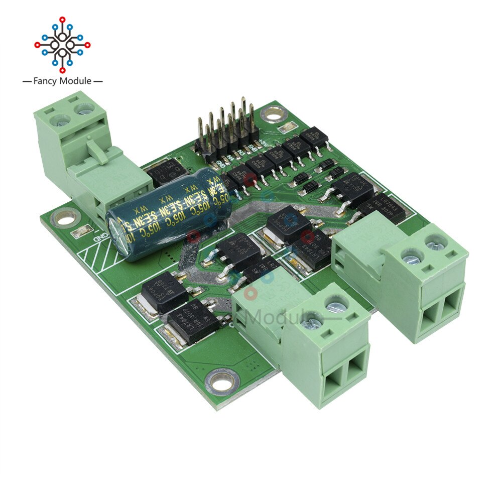 Podwójny moduł sterownika silnika prądu stałego deska robić chleba mostek H L298 sterowanie układami scalonymi DC 12-24 V 7 A 160 W