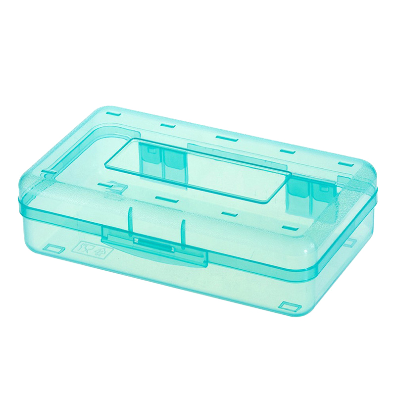 1pcs Transparent Pencil Box Hard Plastic Pencil Case Crayon Pen Box Sketch Pencil Case Stacking Office Supplies Organizer Box