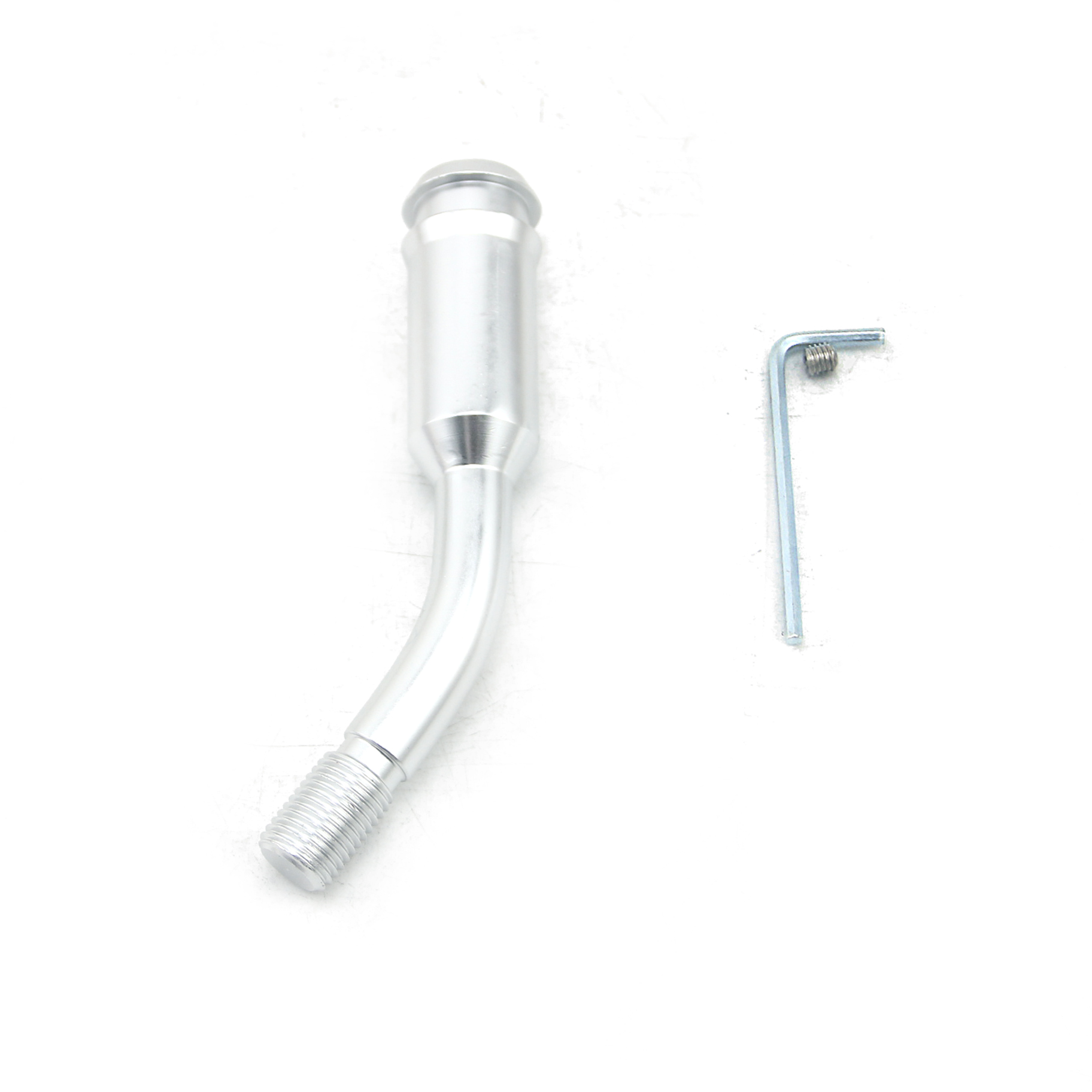 Aluminum Extension Gear Shifter Lever Bending Shift Stick For VW T3 / T25 1985 - 1992: Silver