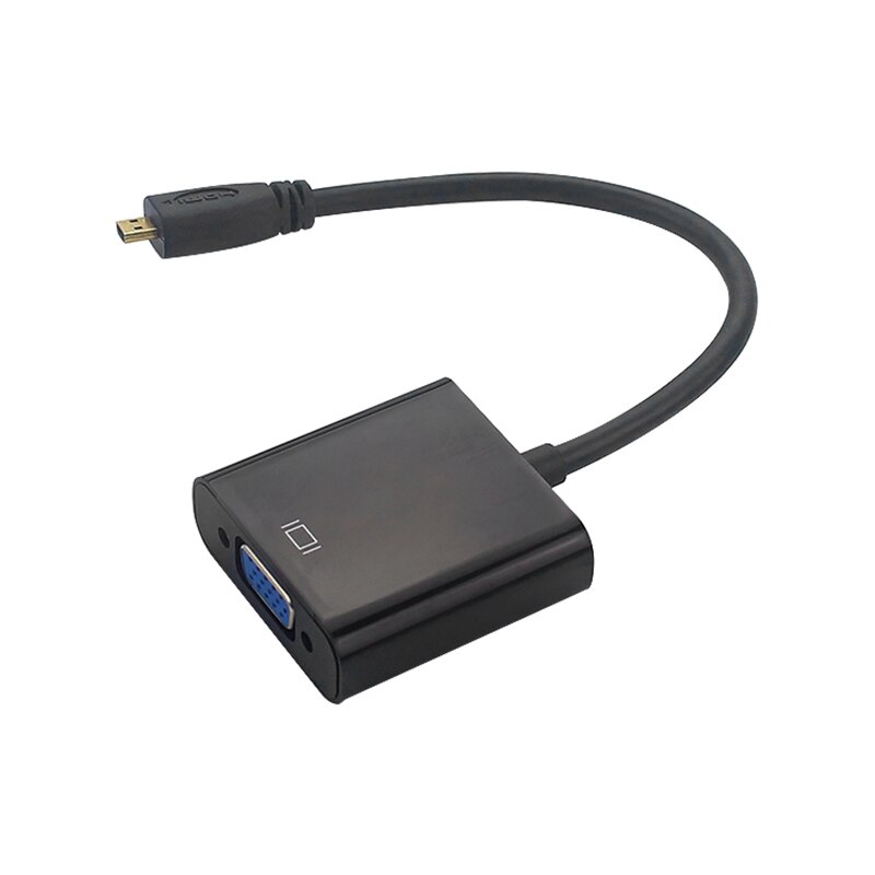 Micro-HDMI to VGA Adapter Cable 1080P Video Converter with Audio Jack USB Power Cable for Camera Raspberry Pi 4