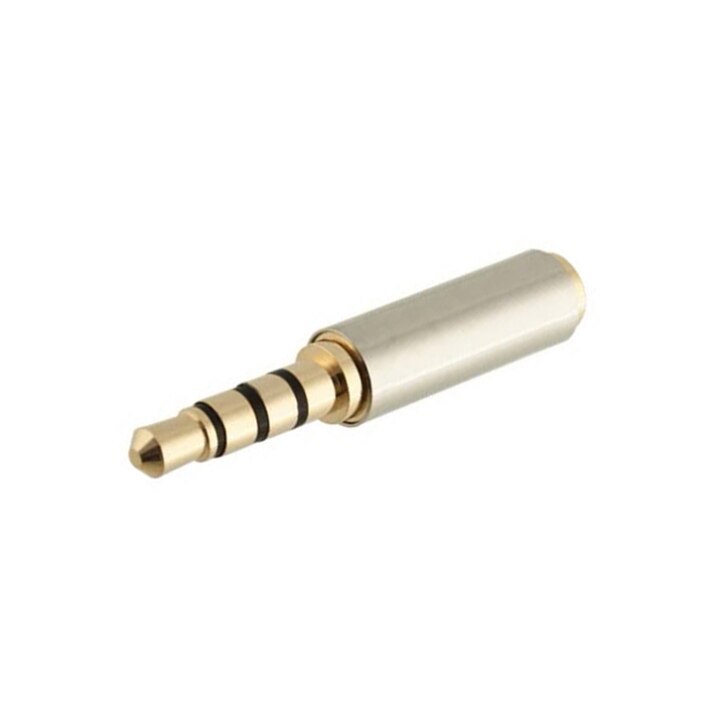 1Pc 2.5 Gold 3.5mm Male naar 2.5mm Vrouwelijke Voor Audio Stereo Headphone Jack Adapter Converter Top