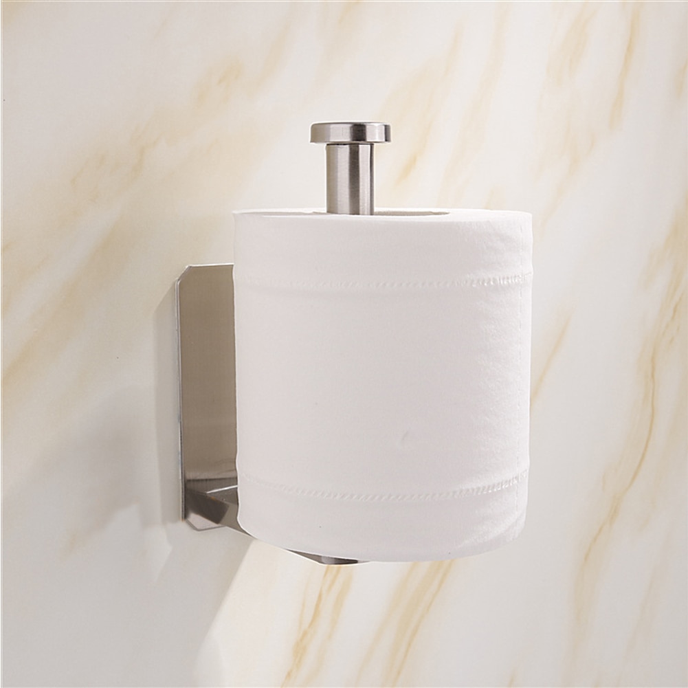 Home Roll Tissue Easy Install Stainless Steel Hotel Bathroom Kitchen Toilet Paper Holder Wall Mounted Pipeline Office