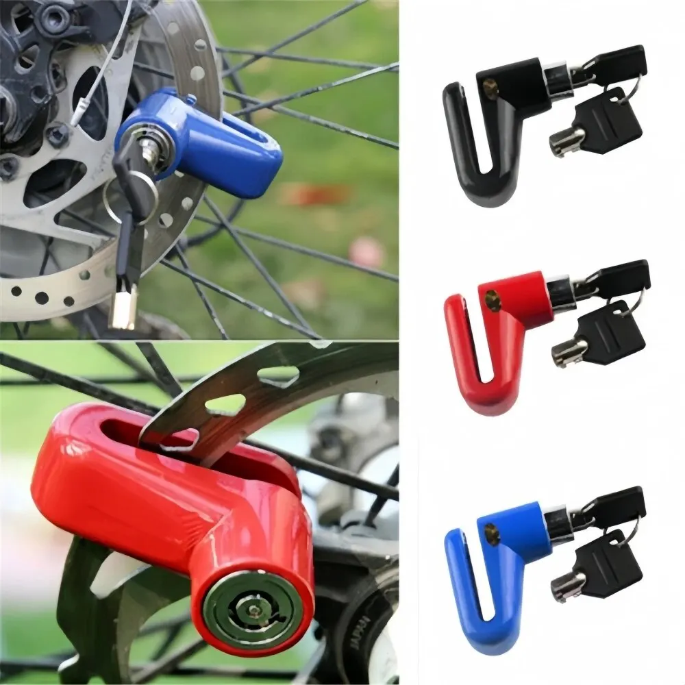 Blocco freno a disco antifurto KJOY per scooter elettrici - Blocco filo d'acciaio per la sicurezza di bici/moto
