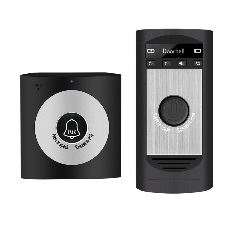 2.4G Wireless Intercom Doorbell Home Wireless Voice Intercom Doorbell Waterproof Wireless Intercom Doorbell Support Two-Way Inte: Default Title