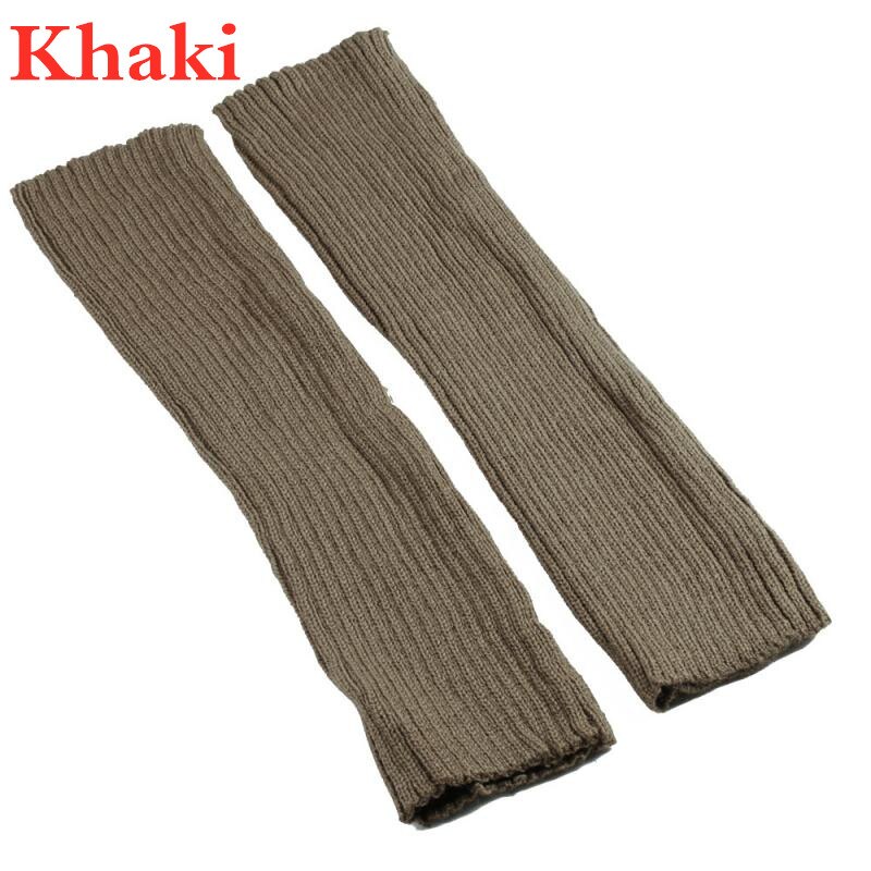 Femmes solide couleur bonbon tricot jambières femmes chaussettes Style ample botte genou haute botte bas Leggings bottes quotidien: 11