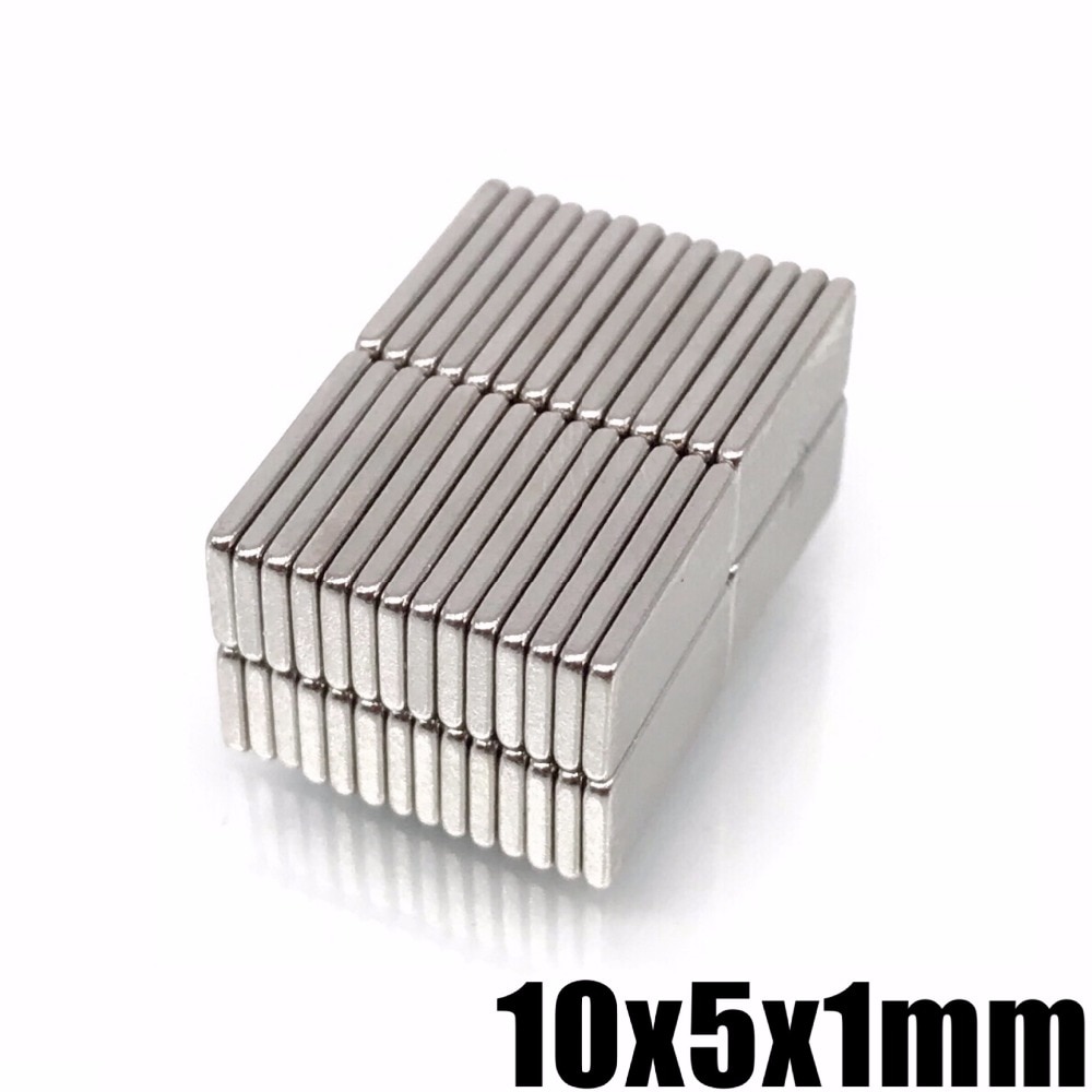 20/50/100/200 stuks 10x5x1mm Zeldzame Aarde N35 Voor Craft Modellen kleine Ronde 10*5*1 Koelkast Magneten Super Sterke Neodynium Magneet