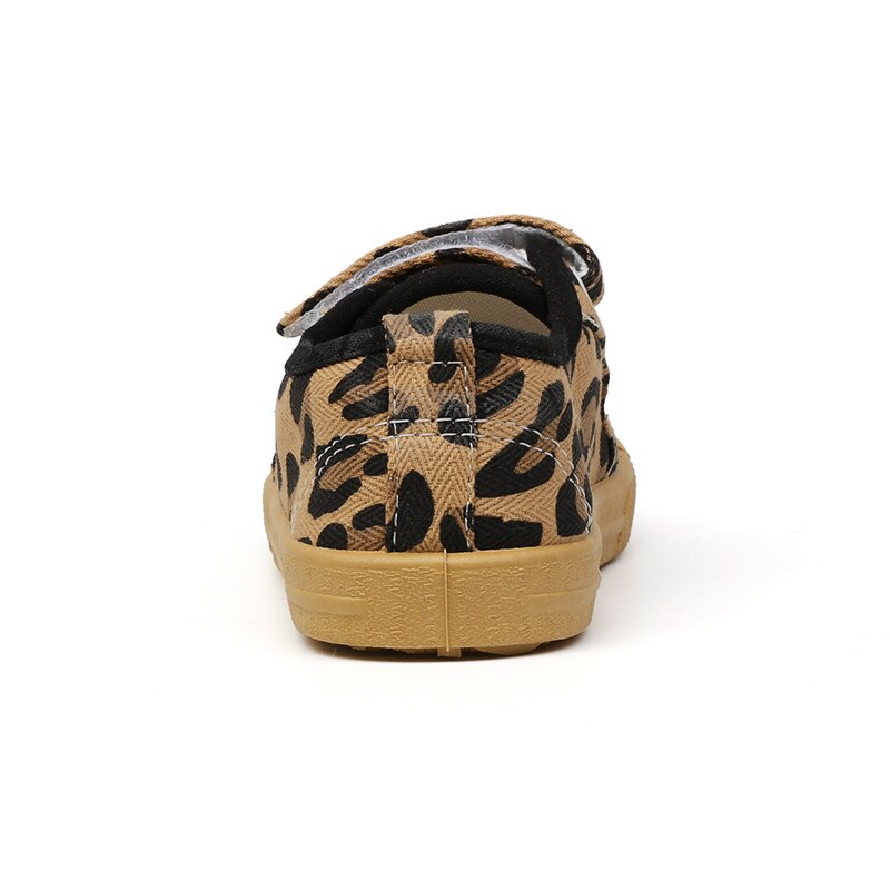 Peuters Kids Casual Schoenen Jongens Meisjes Zachte Mode Canvas Schoenen Voor Kinderen 1-7 Jr Maat 21-30 effen Witte Kleur Leopard Prints