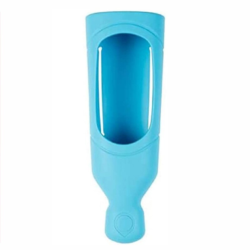 Shower Dispenser Shampoo Silicone Squeeze Bottle Organizer Wall Mounted with Hook Silicone Soap Dispenser Bath Accessories: Blue