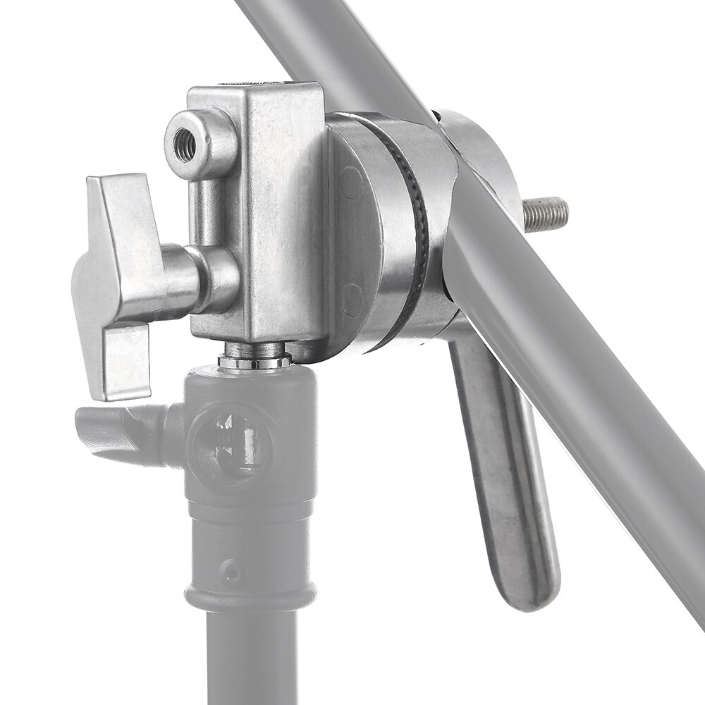 Meking 4-in-1 Voll Metall Griff Kopf Lange Griff Für Boom Arm Verlängerung Pole Kreuz Bar Licht steht schwer Pflicht C-steht Stuido