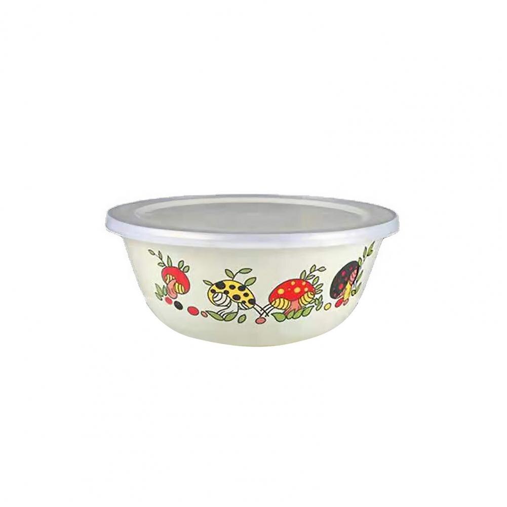 Clear Pattern Enamel Bowl Chinese Style Nostalgic Salad Bowls Exquisite Easy to Clean Kitchen Dinnerware Home Decor: 16 cm
