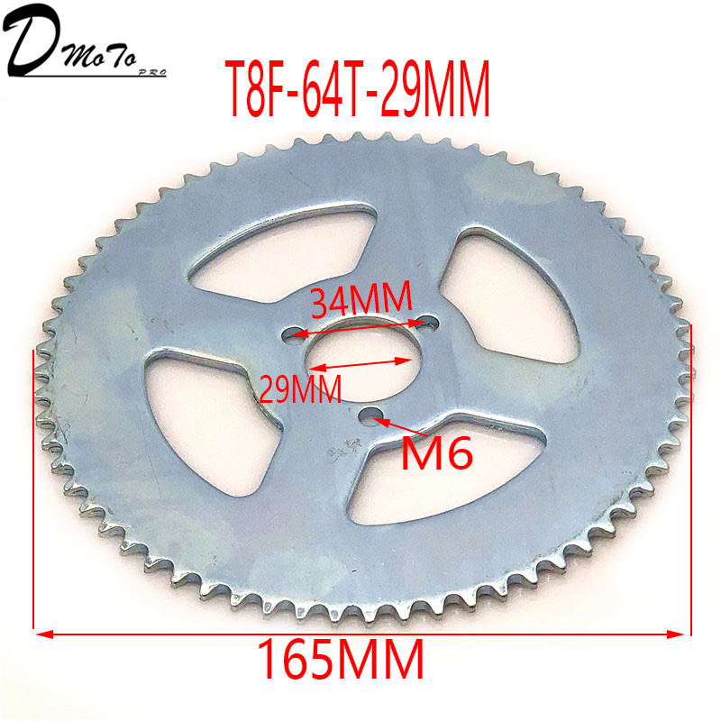 38 44 54 64 74 tand 38t 44t 54t 64t 74t t8f 35mm baghjul mini moto atv quad dirt pit pocket bike cross 47cc 49cc dele
