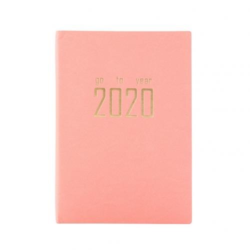 Year Agenda Diary Weekly Monthly Schedule Journal Memo Notebook Planner Journal Notebook Memo Easy to Carry: Pink
