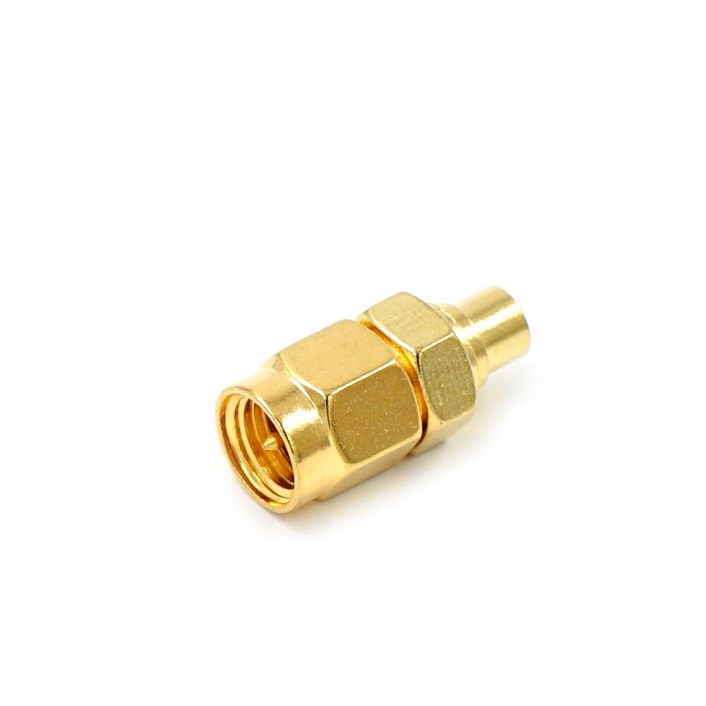 SMA Male to MCX Female Connector RF Coax Coaxial Adapter Copper Gilding