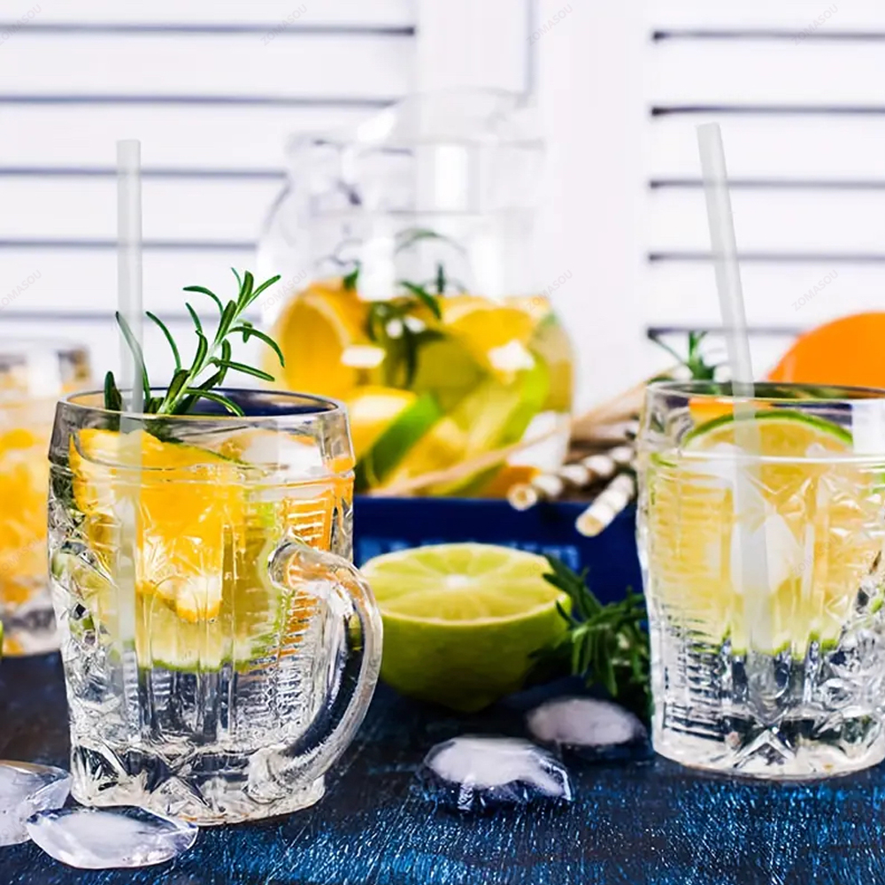 Pajitas para batidos Jumbo blancas, pajitas grandes para beber, té de burbujas, batido, pajitas para té de la leche, , boda, Bar, accesorio para el hogar, 100-600 piezas