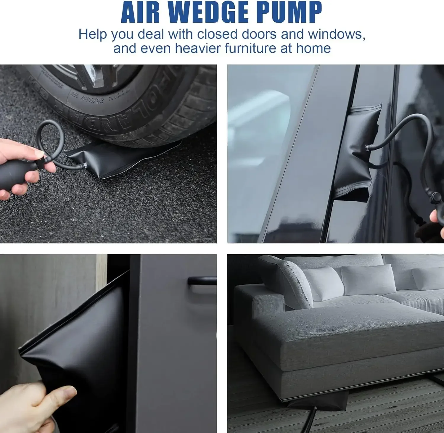 Car Door Opener 18PCS/21PCS Kit Car Wedge Pump Door Repair Air Cushion Open Unlock Tool With Long Reach Grabber for CarsTruck