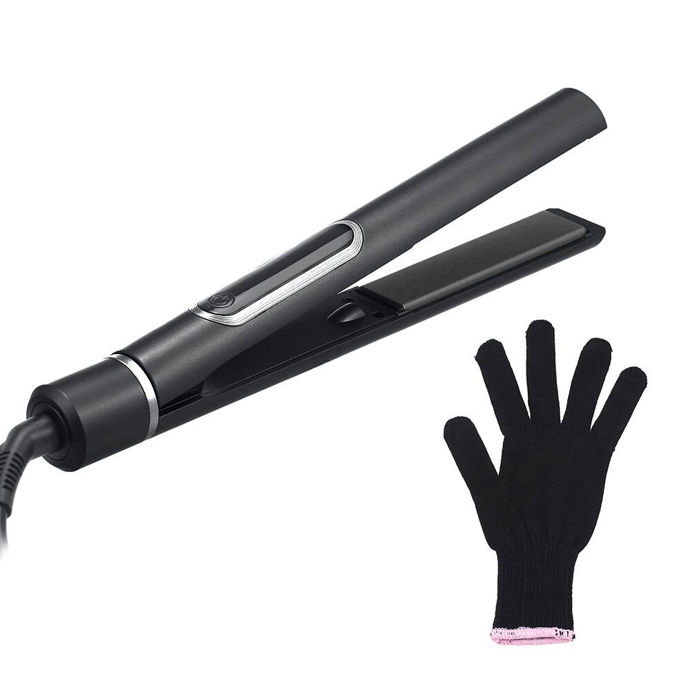 Stijltangen 2 In 1 Stijltang Krultang Haar Krultang Quick Verwarming Haar Curle Met Warmte Isolerende Handschoenen: B / UK