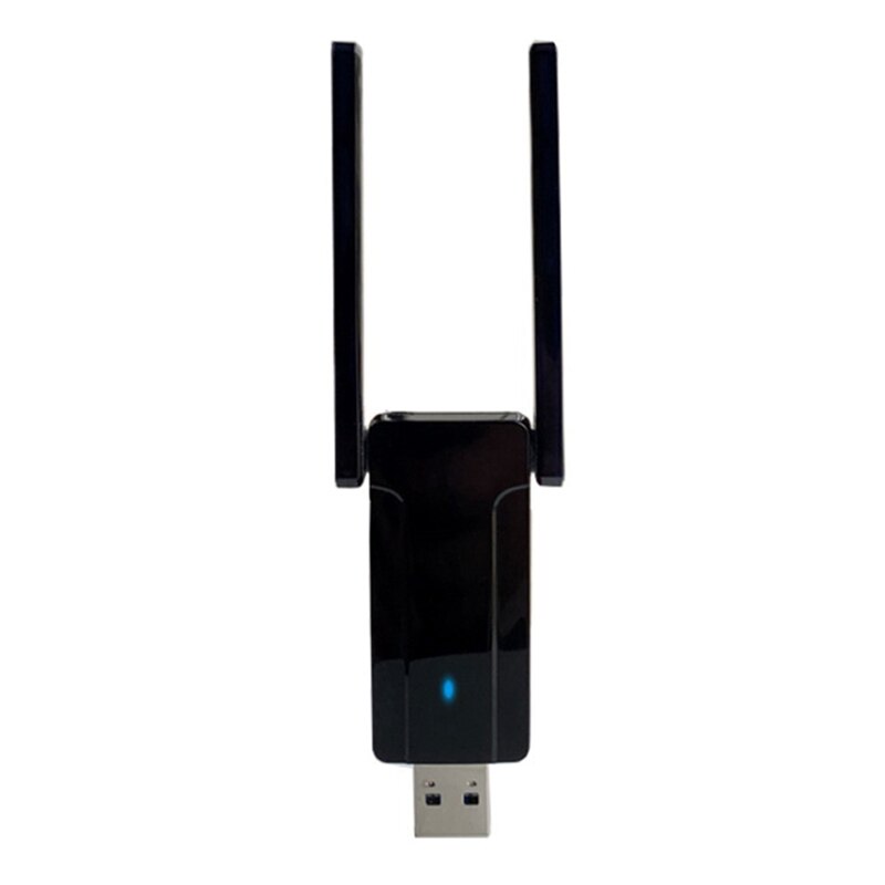 USB WiFi Adapter for PC, Wireless Adapter USB 3.0 2.4G/5GHz Dual-Band 5DBi Antenna Network Adapter for Desktop, Laptop