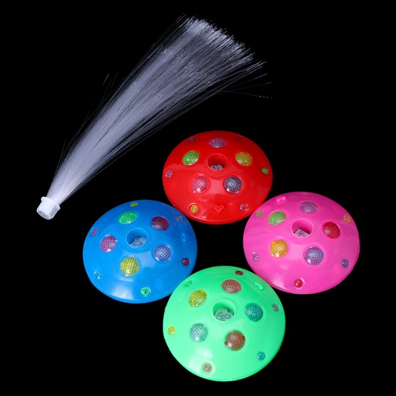 Glasvezel licht kleurrijke led feestlamp nacht batterij huisdecoratie bruiloft