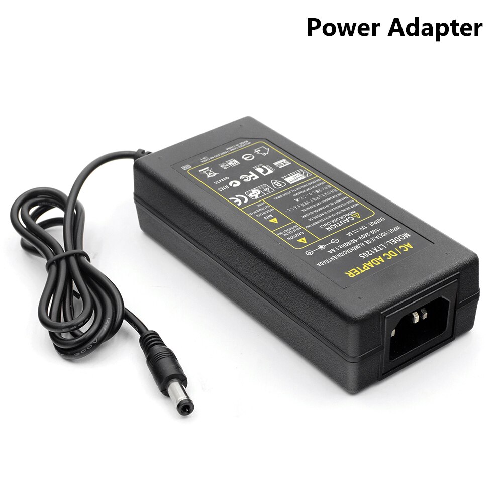 Voeding Dc 12 V 5A Voeding Adapter Dc 12 V Volt Voeding Adapter Verlichting Voor Led Strip lichten Cctv Eu Vs Uk Plug