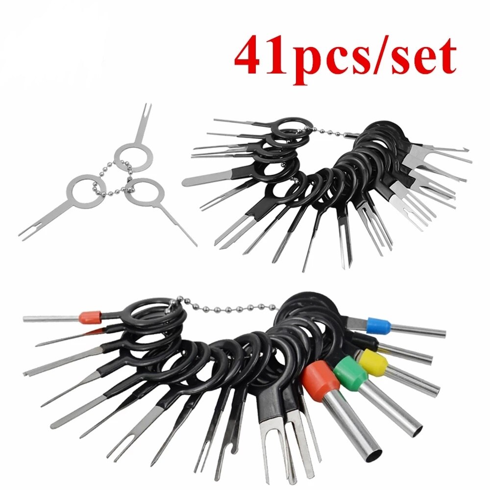 3pcs-100pcs Car Terminal Removal Tool Wire Plug Connector Extractor Puller Release Pin Kit For CarPlug Auto Repair Tool