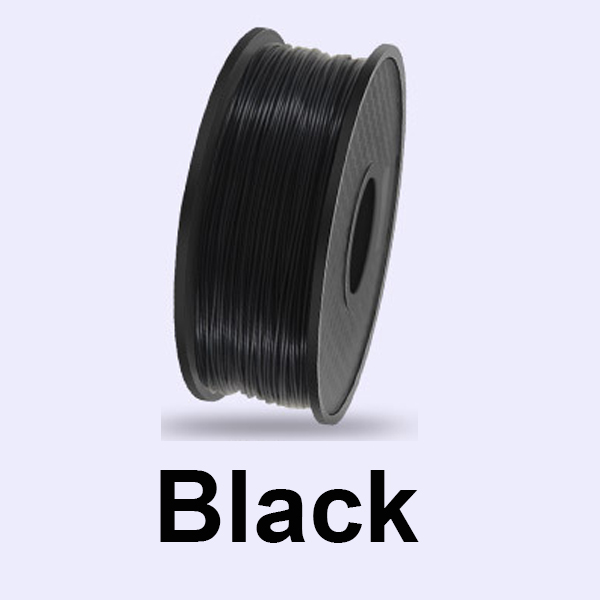 3D Printer Filament PLA 1.75mm 200g/Roll Plastic Consumables Material 3D Filament PLA for DIY Artwork Printing for FDM Printer: 200g-Black
