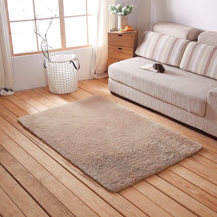 Myk badematte for innredning toalett stort baderom teppe fortykning sengematte i stuen tapis de bain til hjemmet sklisikre banyo paspas: Khaki / Omtrent 50 x 120cm