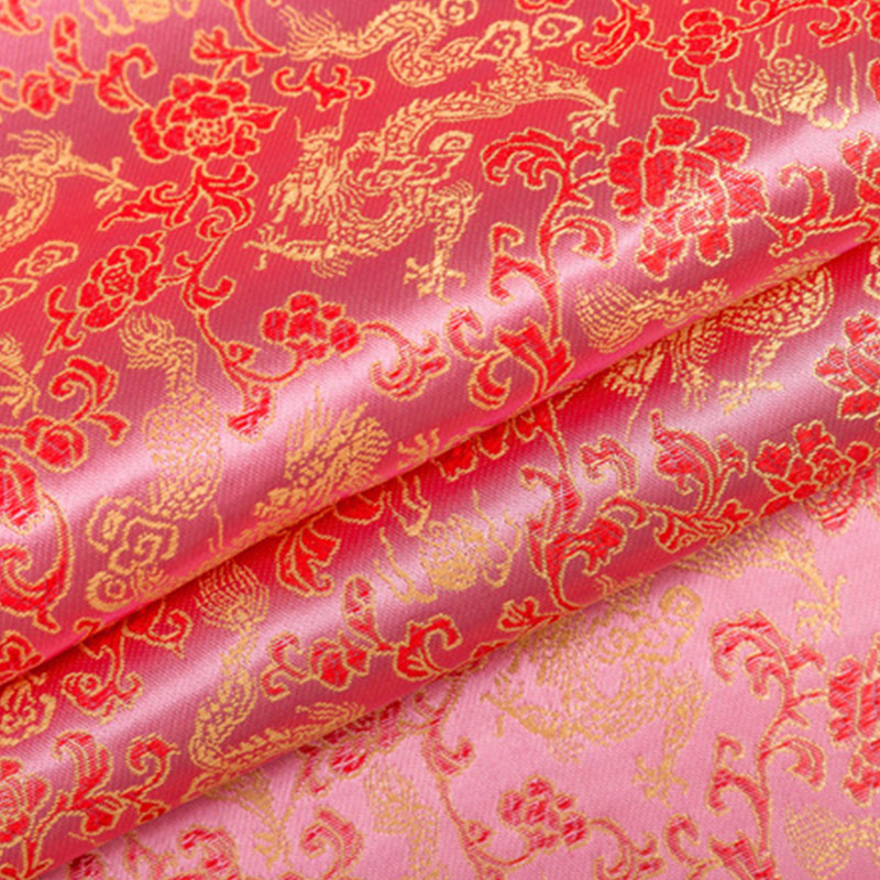 Chinese Stijl Satijn Jacquard Brokaat Stof Voor Naaien Sofa Cover En Diy Cheongsam En Traditionele Chinese Pak TJ0246