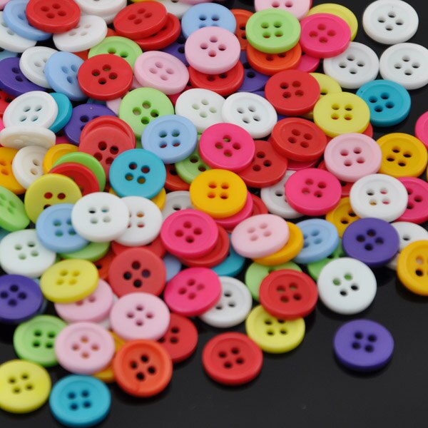 100PCS mix Assort Plastic Sewing Buttons, For Scrapbooking Sewing Craft Sewing Accessories Appliques PH98