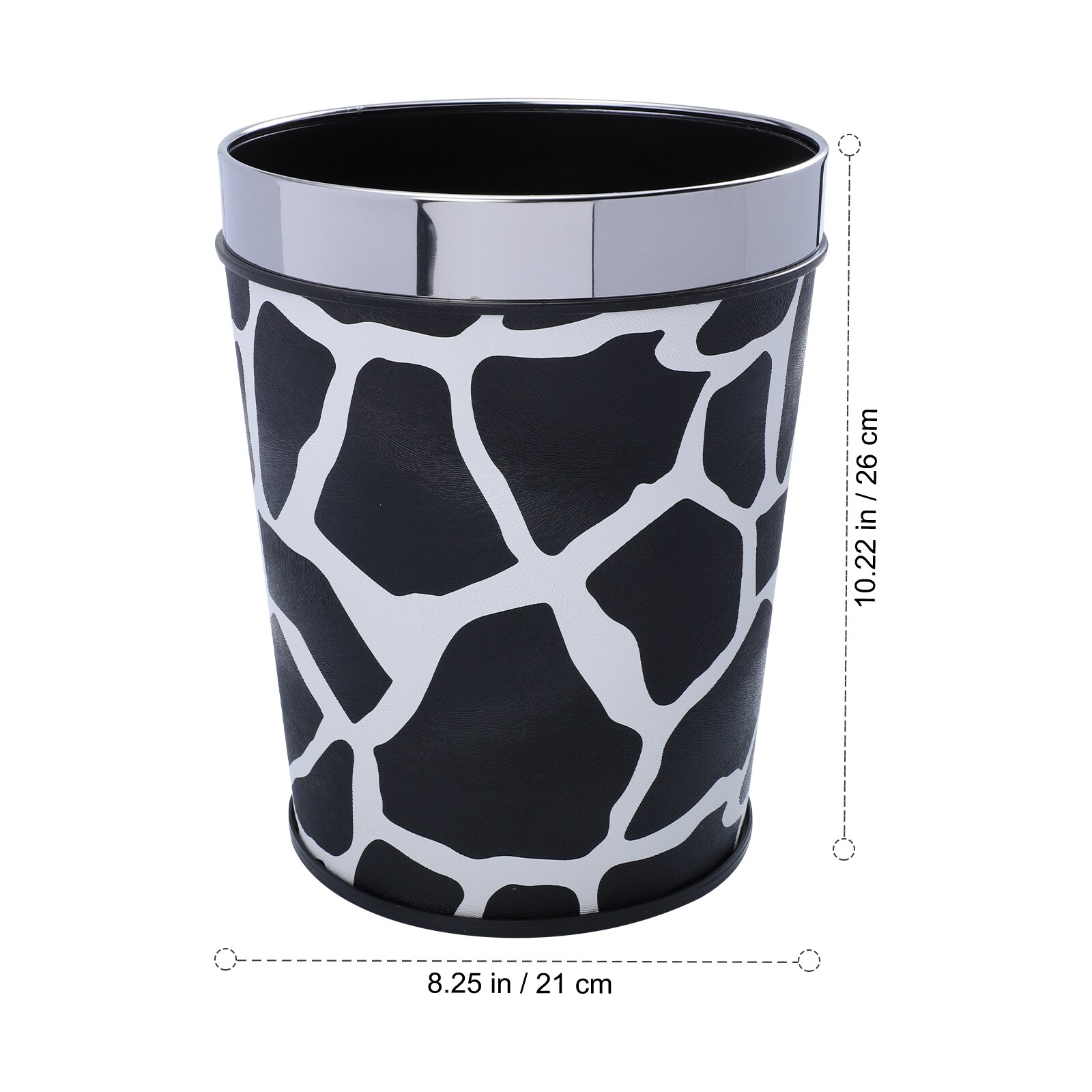 Leather Wastebasket European Style Retro Trash Can Waste Paper Basket Waste Can