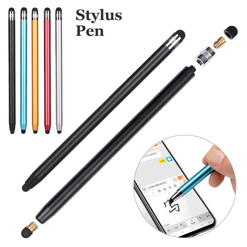 Universal Capacitive Screen Touch Pen for Mobile Phone 2 in 1 Stylus Pen Drawing Tablet Pens Smart Pen Accessories