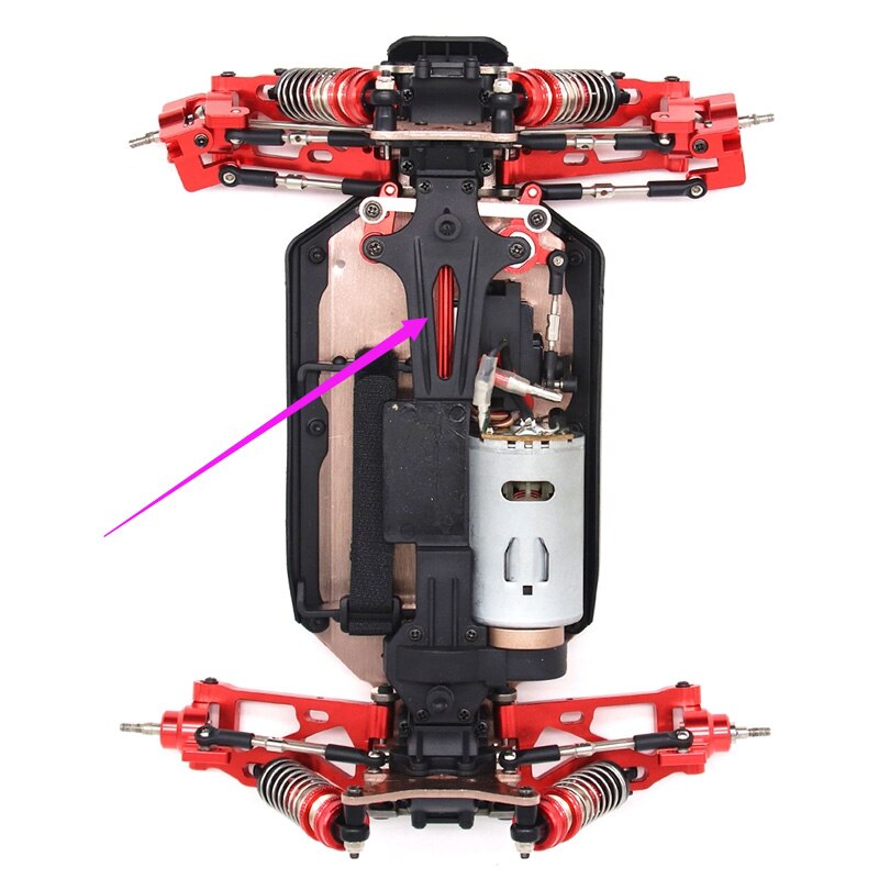 Voor Wltoys 144001 1/14 Rc Auto Onderdelen 144001-1293 Centrale Aandrijfas, Geel